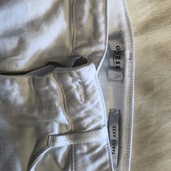 Guess sexy curve white ankle jean size 26 - Picture 8 of 8
